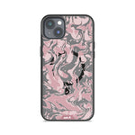 iPhone Magsafe Compatible Marbled Dusky Pink Clear Case Protective | iPhone 14 Plus,iPhone 14,iPhone 15,iPhone 15 Plus
