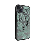 iPhone Magsafe Compatible Marbled Sage Green Clear Case Protective | iPhone 14 Plus,iPhone 14,iPhone 15,iPhone 15 Plus