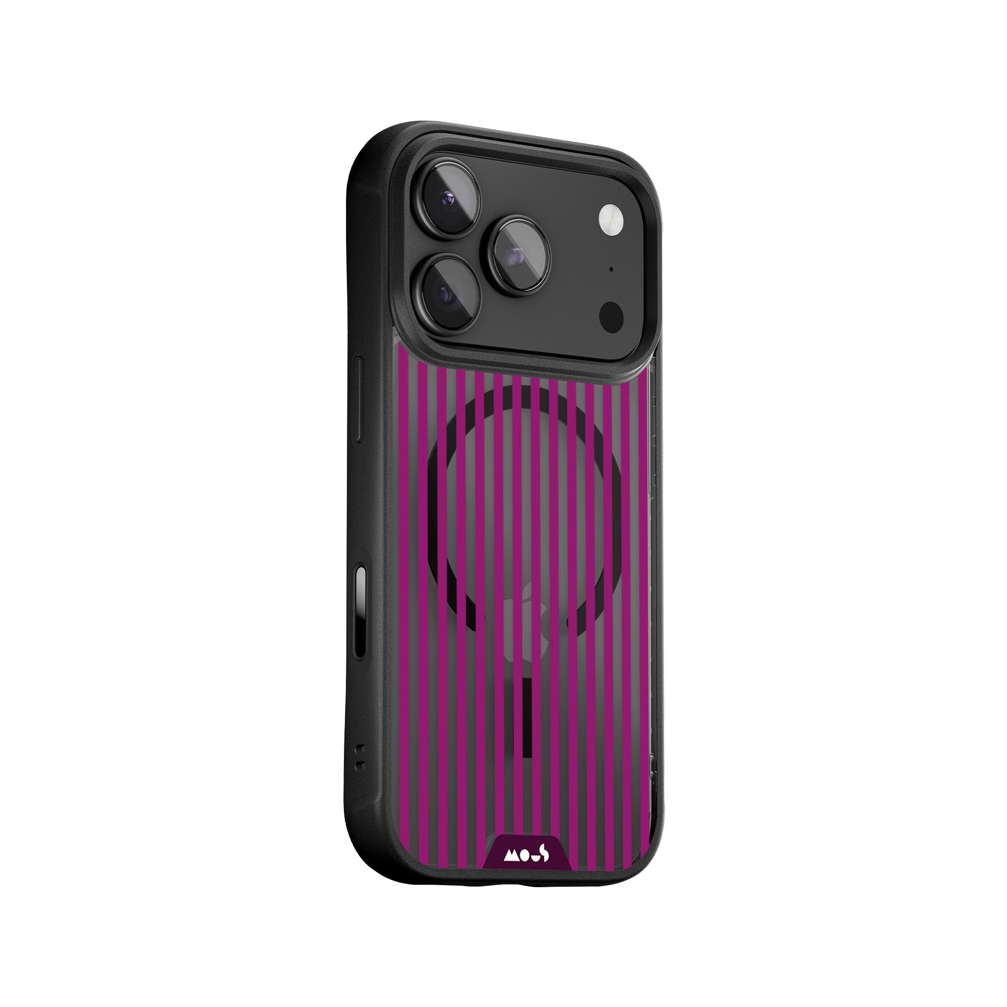 Mous | Mulberry Protective Phone Case - Pinstripe MagSafe