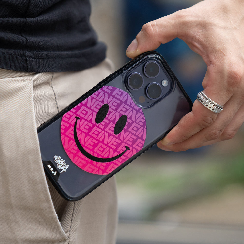 Clear Transparent iPhone Case Ben Eine Pink Smiley Face Qi | iPhone 14 Pro Max,iPhone 14 Pro,iPhone 14 Plus,iPhone 14,iPhone 13 Pro Max,iPhone 13 Pro,iPhone 13,iPhone 13 mini,iPhone 12 Pro Max,iPhone 12 Pro,iPhone 12,iPhone 12 mini,iPhone 15 Plus,iPhone 15,iPhone 15 Pro,iPhone 15 Pro Max