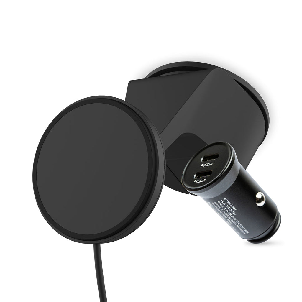 Mous Charging Suction Mount with Car Adaptor