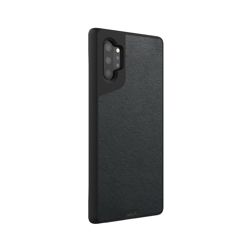Black Leather Protective Galaxy Note 10 Plus Case | Black Leather