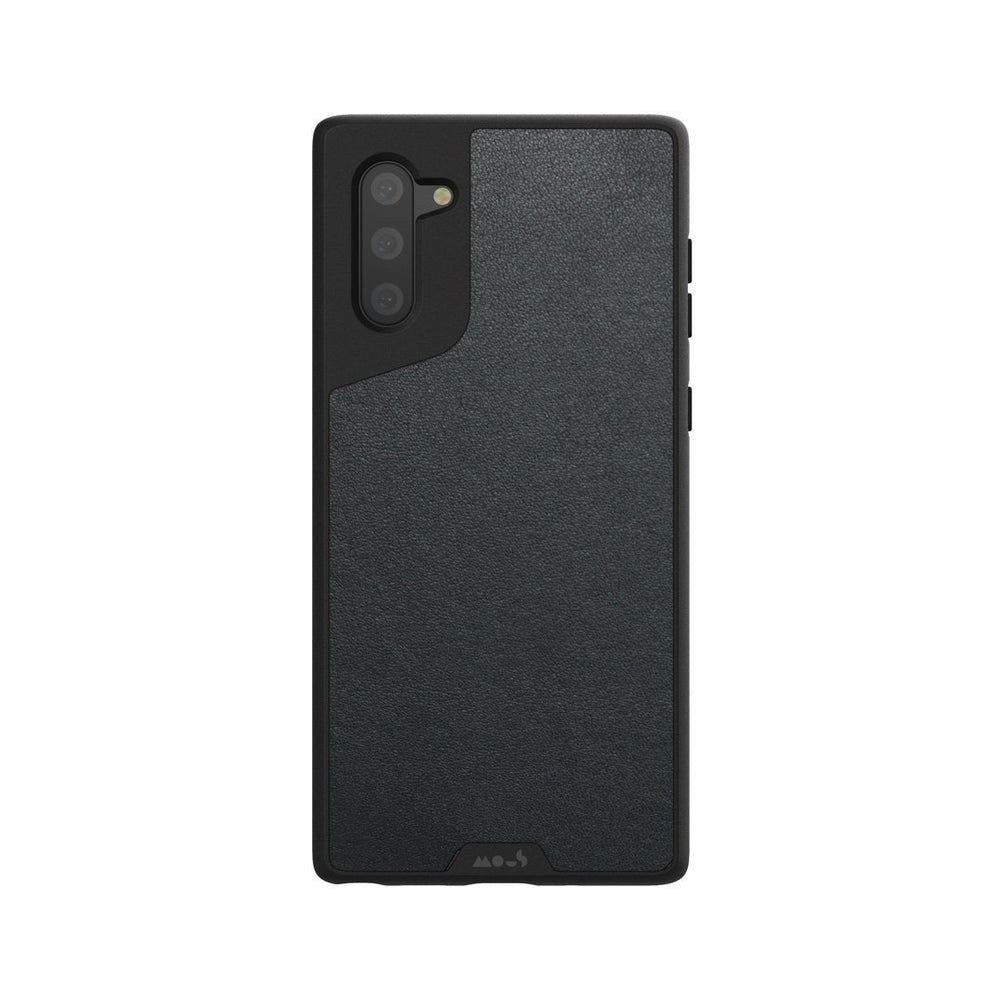 Black Leather Indestructible Galaxy Note 10 Case | Black Leather