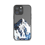 Clear Protective Phone Case Transparent Qi Wireless Charging Snow Mountain K2 Henry Fraser Design | iPhone 14 Pro,iPhone 14 Pro Max