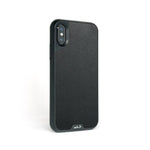 Black Leather Protective iPhone XS Max Case | Black Leather