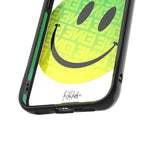 Clear Transparent iPhone Case Ben Eine Green Smiley Face Qi | iPhone 14,iPhone 14 Plus,iPhone 15 Plus,iPhone 15,iPhone 15 Pro,iPhone 15 Pro Max