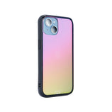 Clear colour pink iridescent purple iPhone case