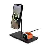 3 in 1 Charging Stand with Qi2 and Apple Technology — Matte Black