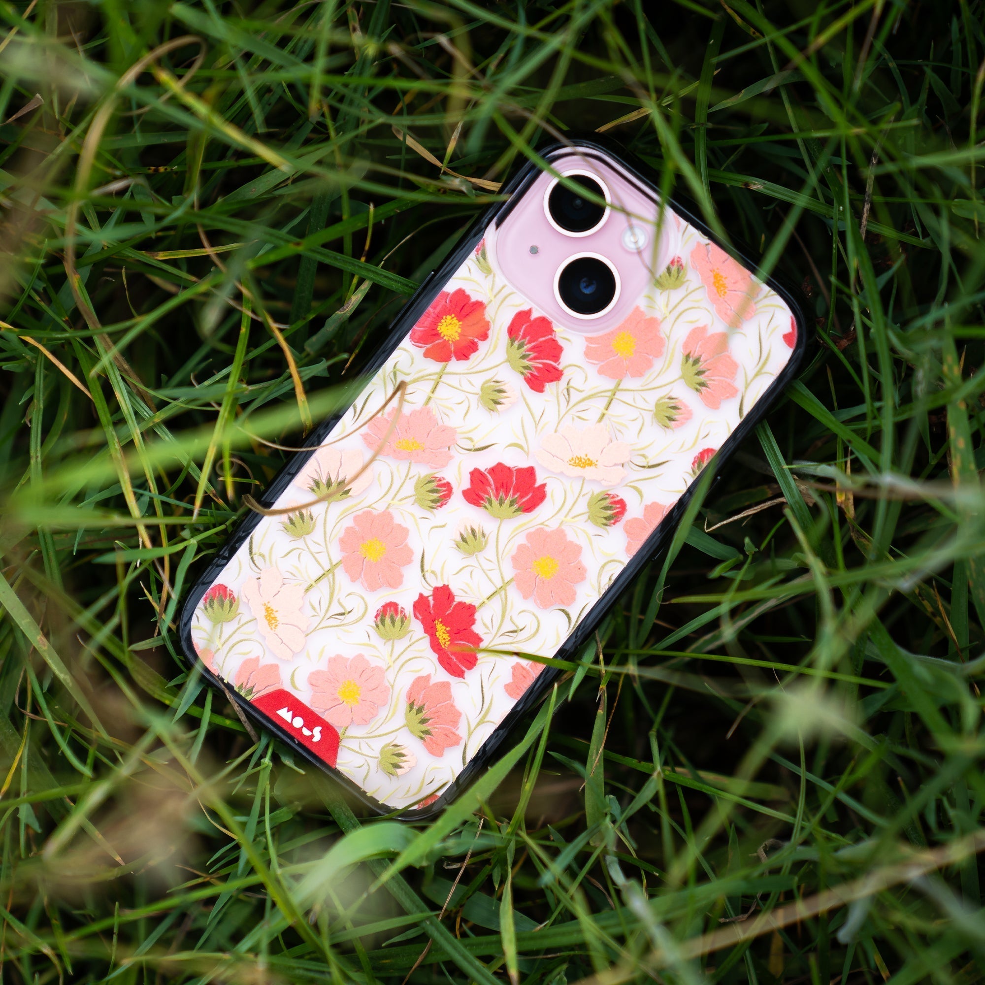 Mous | Cosmos Pink Protective Phone Case - Flowers