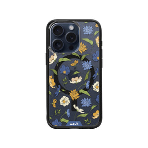 Flowers MagSafe® Compatible Printed Phone Case – Floral Blue - Clarity 2.0