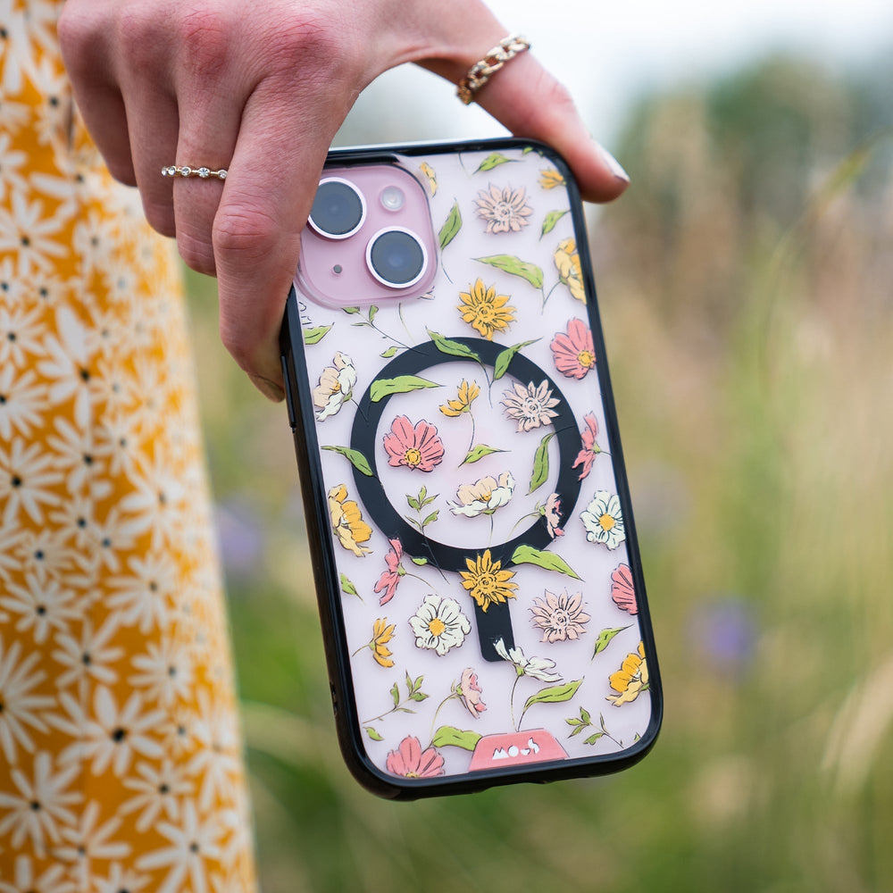 hover-image, Mous Phone Case Clear Floral Pattern Flowers | iPhone 15 Pro Max,iPhone 15 Pro,iPhone 15 Plus,iPhone 15,iPhone 14 Pro Max,iPhone 14 Pro,iPhone 14 Plus,iPhone 14