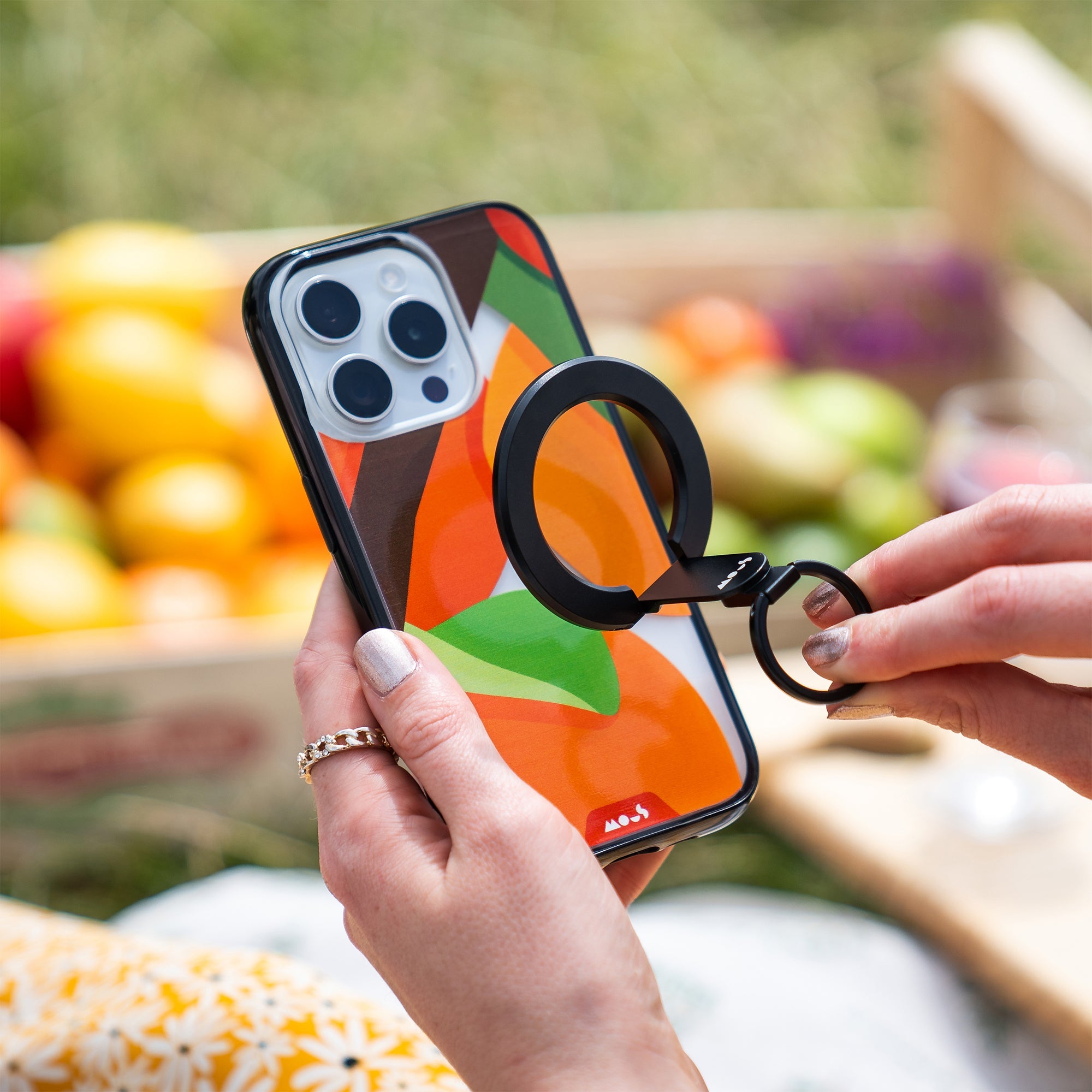 Mous | Orange Protective Phone Case - Fruits MagSafe