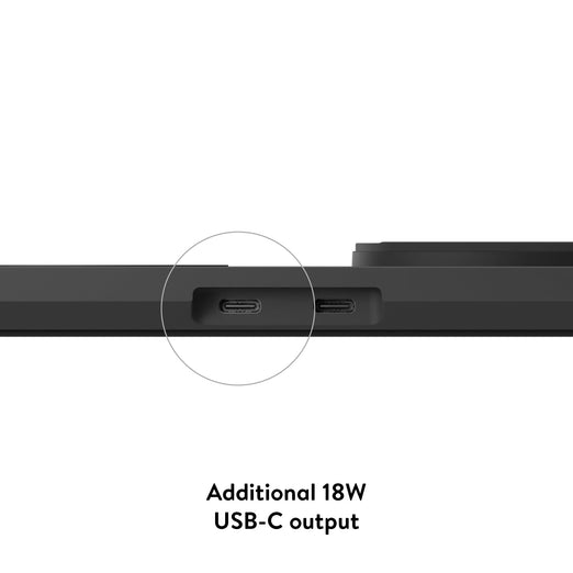 Matte Black Charging Station with Qi2