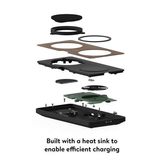 Walnut Charging Station with Qi2