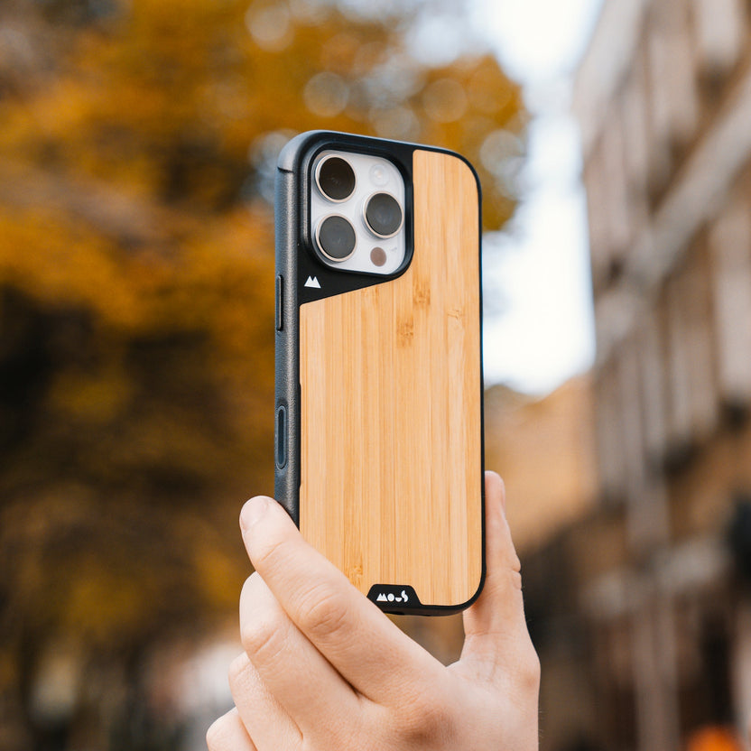 Mous | Bamboo Protective Phone Case with Camera Control Button - Limitless