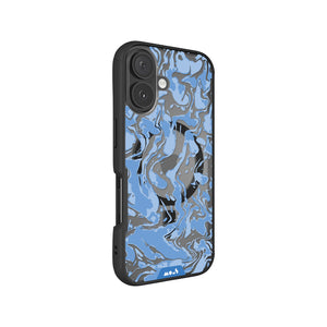 Marbled Sky Blue MagSafe® Compatible Phone Case