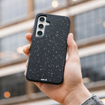 Explore the advanced MagSafe® compatible technology featured in the Speckled Fabric Limitless 5.0 case for Galaxy S24, S24 Plus. | Galaxy S24,Galaxy S24 Plus