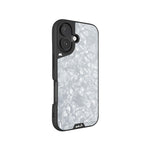 Ultra protective MagSafe silver marble iPhone 16 case | iPhone 16,iPhone 16 Plus