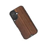 Protective iPhone 16 case with MagSafe magnetic charging walnut wood | iPhone 16,iPhone 16 Plus