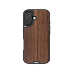 Protective iPhone 16 case with MagSafe magnetic charging walnut wood | iPhone 16,iPhone 16 Plus