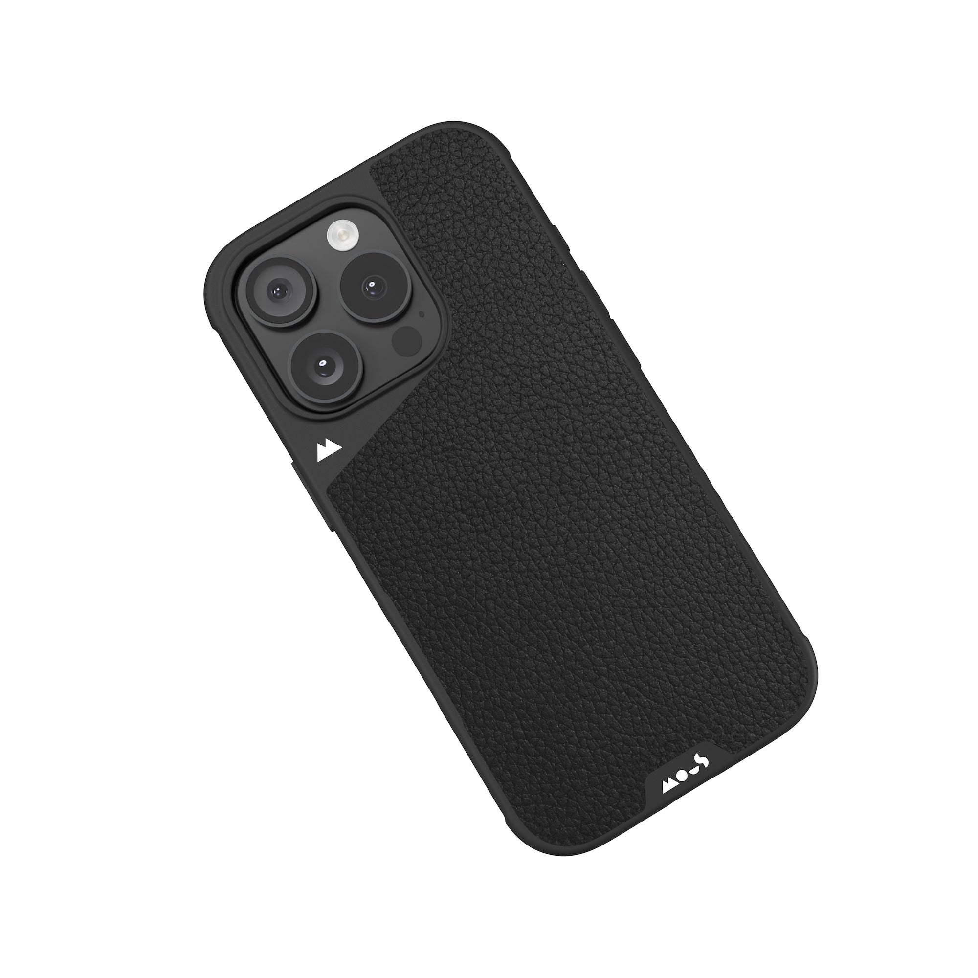 Mous | Black Leather Protective Phone Case with Camera Control