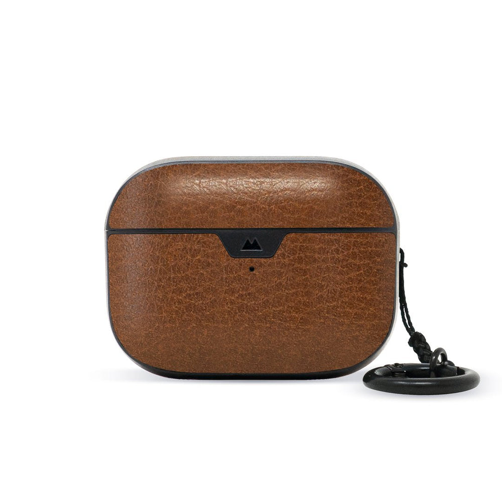 Protective AirPods Pro Case Wireless Charging High-Quality Keychain Brown Leather | Gen 1 (2019)