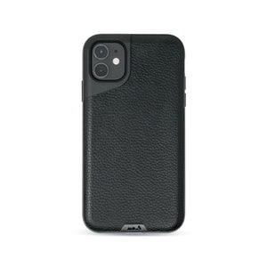 Black Leather Phone Case - Contour