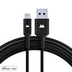 Apple iPhone certified charging cable lightning to USB-A safe quick fast charging long-lasting cable | 3m * hide-pcp