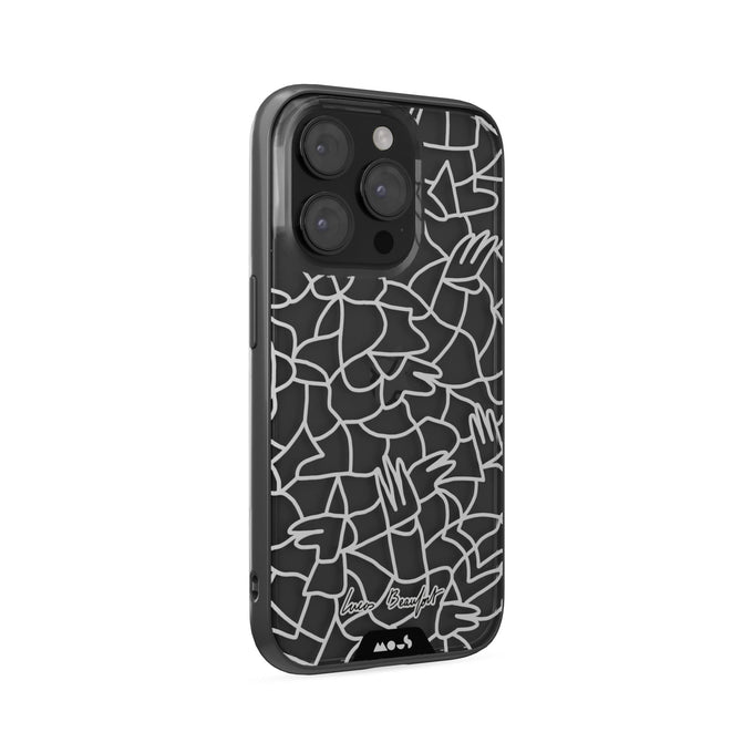 Mous Lucas Beaufort White Printed Phone Case Clarity