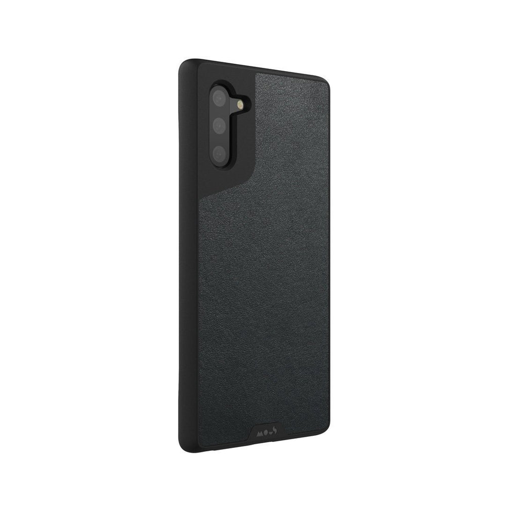 Black Leather Protective Galaxy Note 10 Case | Black Leather