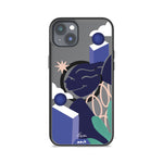 iPhone Magsafe Compatible Kelly Anna Blue Lady Face Sky High Art Clear Case Protective | iPhone 14 Plus,iPhone 14,iPhone 15,iPhone 15 Plus