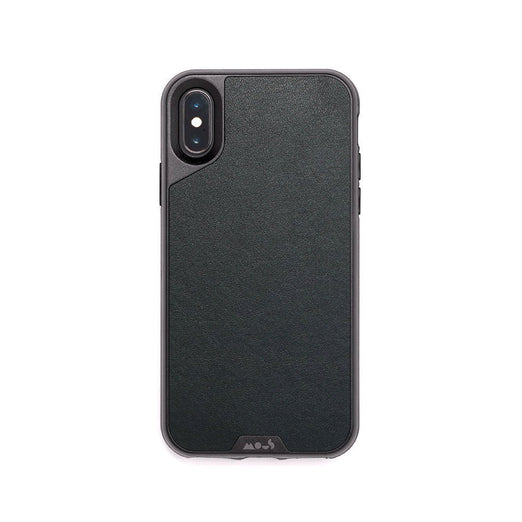 Black Leather Unbreakable iPhone X and XS Case